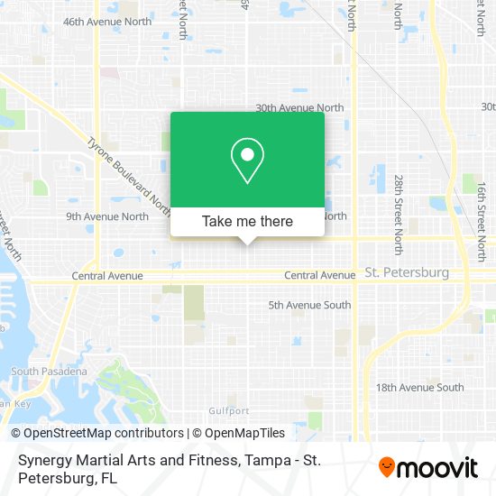 Mapa de Synergy Martial Arts and Fitness