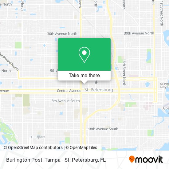 Mapa de Burlington Post