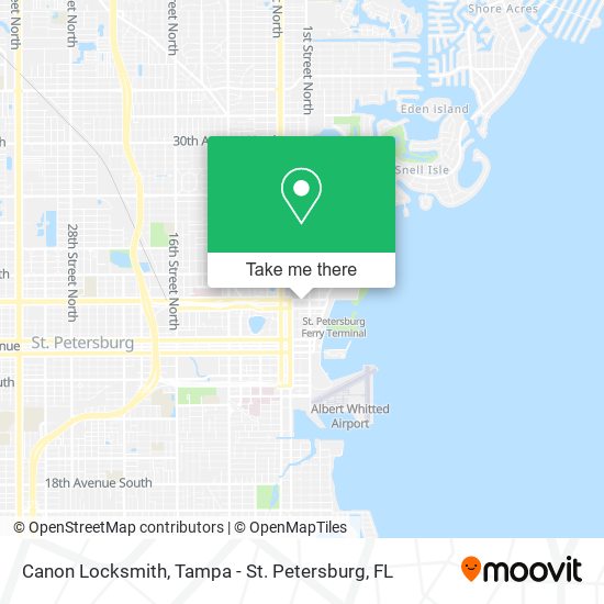Mapa de Canon Locksmith