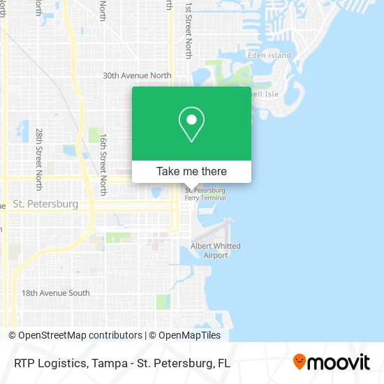 RTP Logistics map