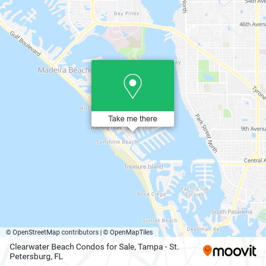 Clearwater Beach Condos for Sale map