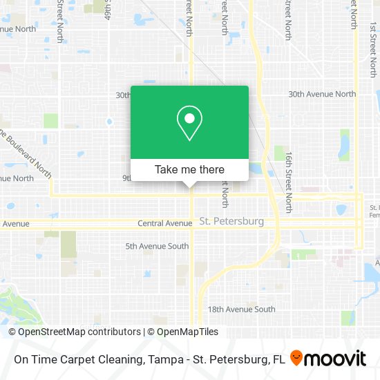 On Time Carpet Cleaning map