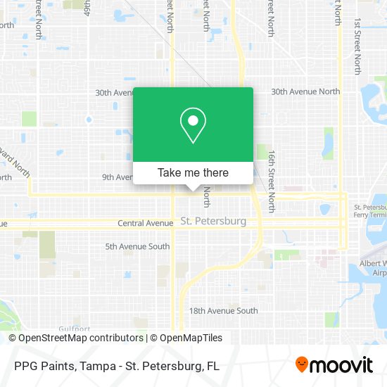 PPG Paints map