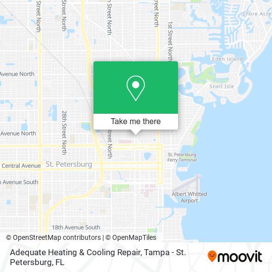 Mapa de Adequate Heating & Cooling Repair