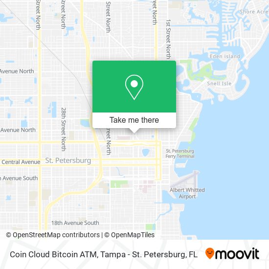 Mapa de Coin Cloud Bitcoin ATM