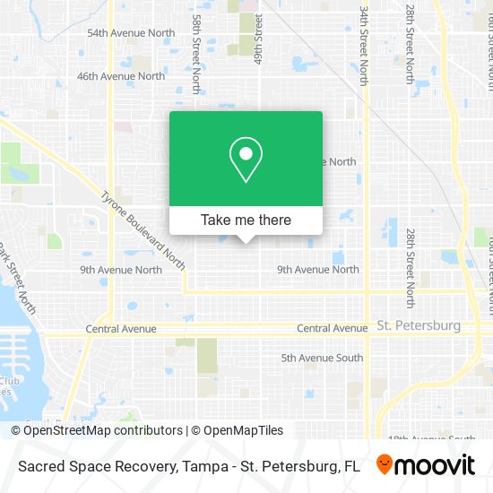 Sacred Space Recovery map