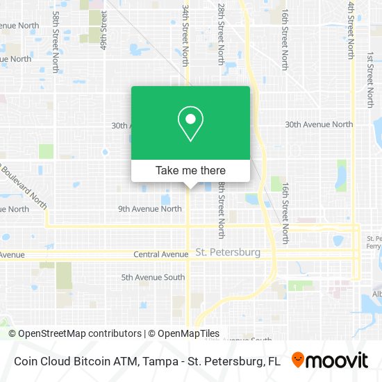 Mapa de Coin Cloud Bitcoin ATM