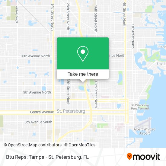 Btu Reps map