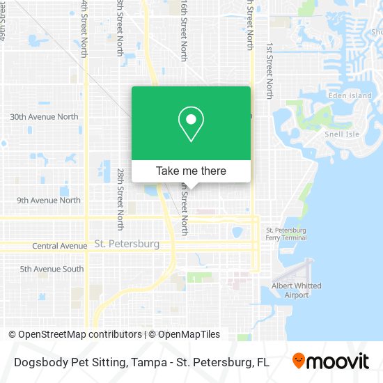 Dogsbody Pet Sitting map