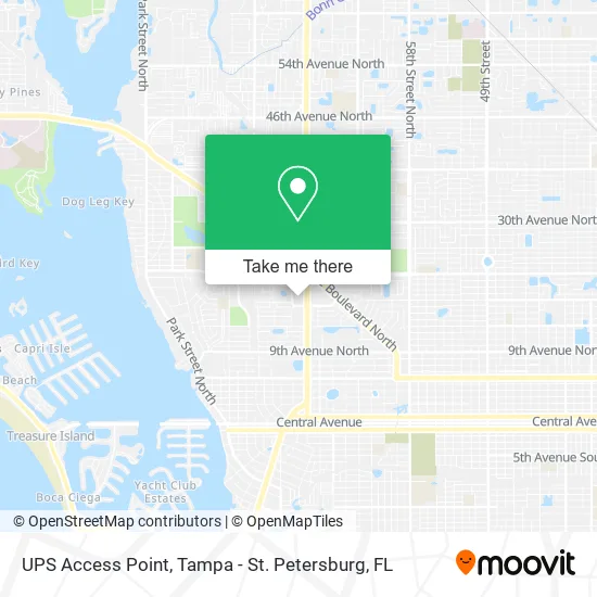 UPS Access Point map