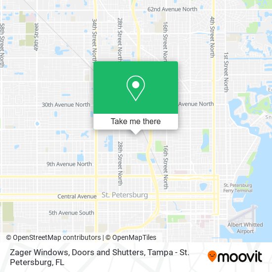 Zager Windows, Doors and Shutters map