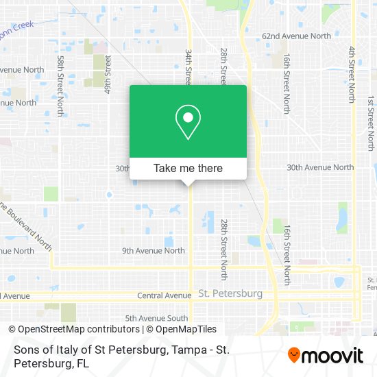 Mapa de Sons of Italy of St Petersburg