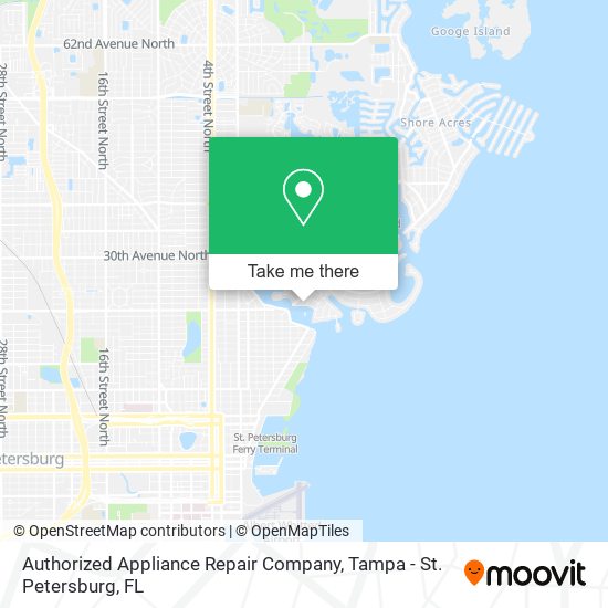 Mapa de Authorized Appliance Repair Company