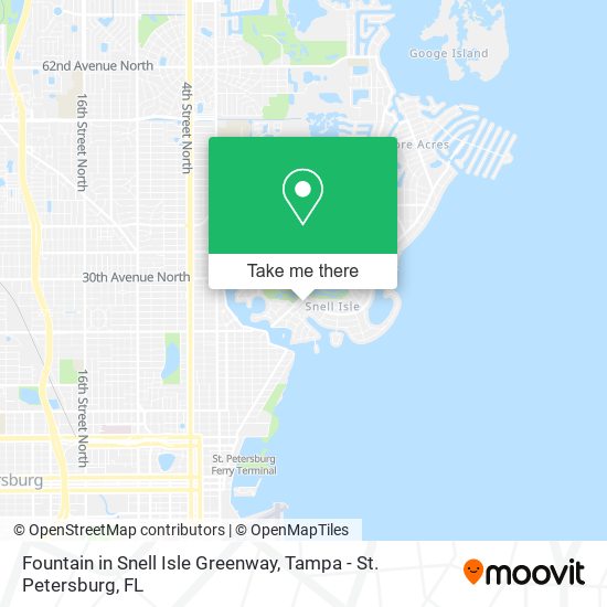 Mapa de Fountain in Snell Isle Greenway