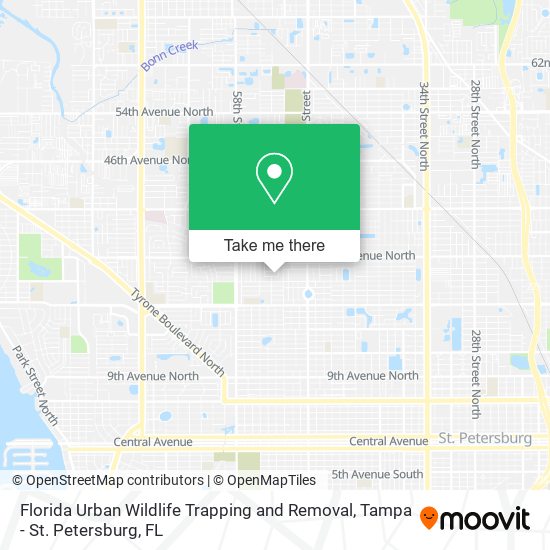 Mapa de Florida Urban Wildlife Trapping and Removal