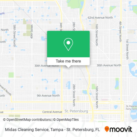 Midas Cleaning Service map