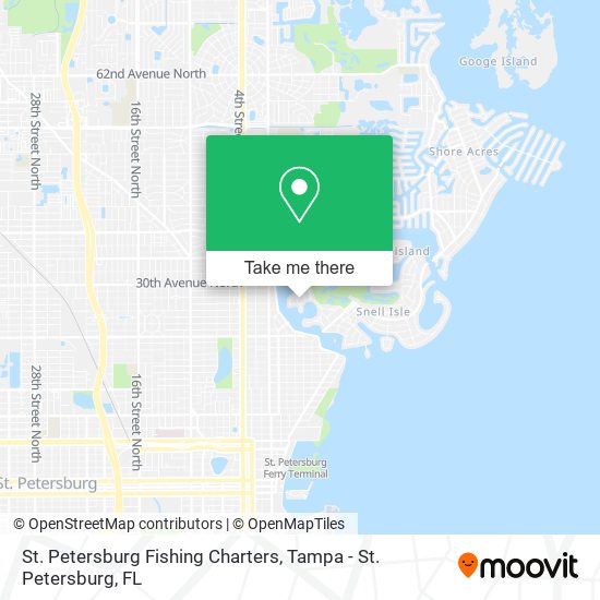 Mapa de St. Petersburg Fishing Charters