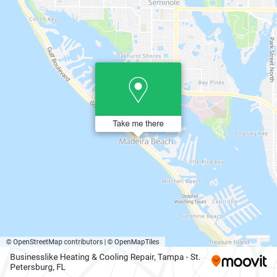 Mapa de Businesslike Heating & Cooling Repair