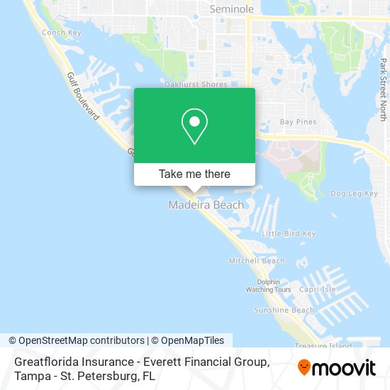 Greatflorida Insurance - Everett Financial Group map