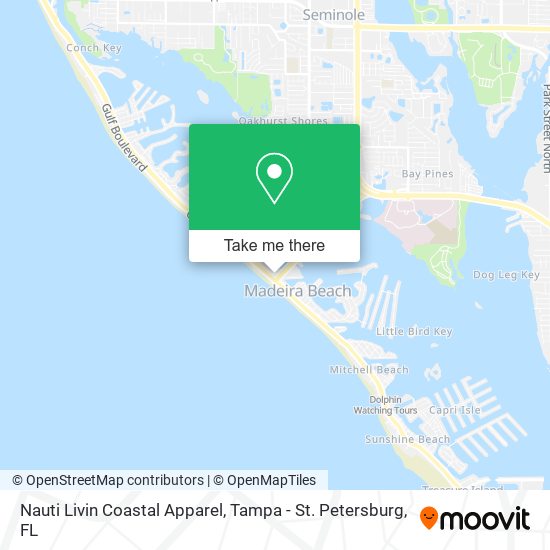 Mapa de Nauti Livin Coastal Apparel