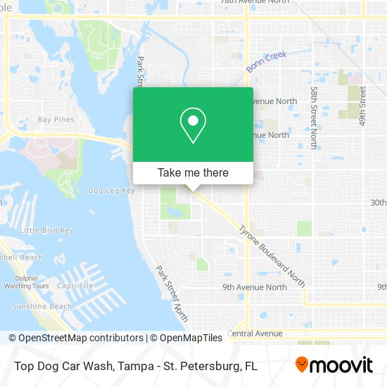 Top Dog Car Wash map