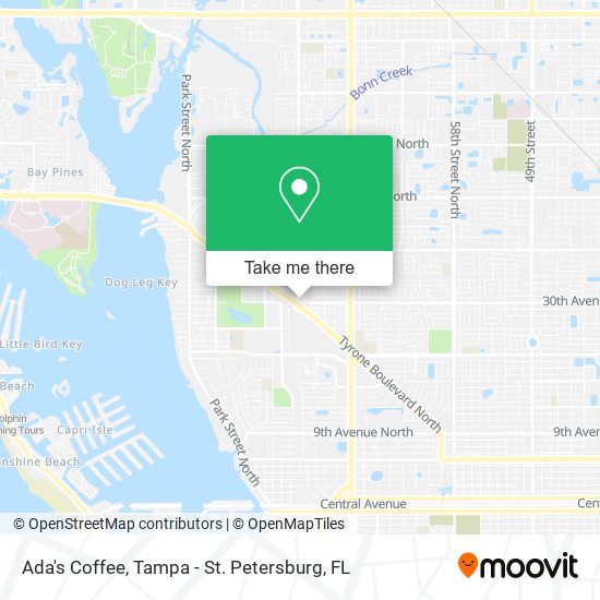 Ada's Coffee map