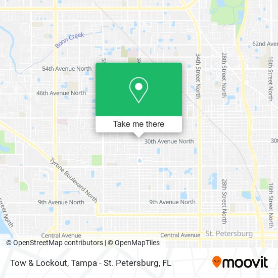 Tow & Lockout map