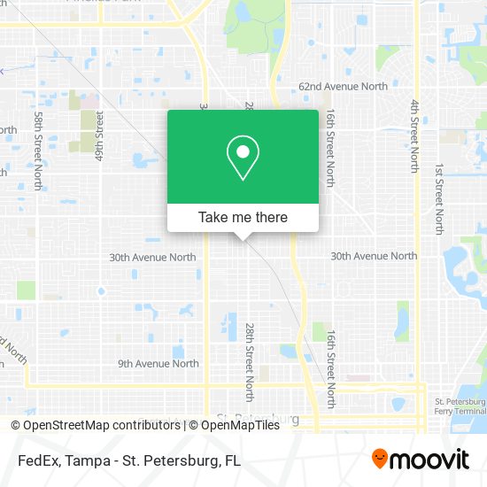 FedEx map