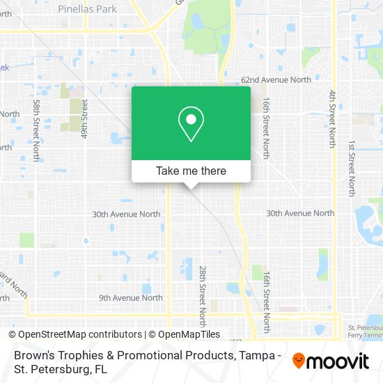 Mapa de Brown's Trophies & Promotional Products