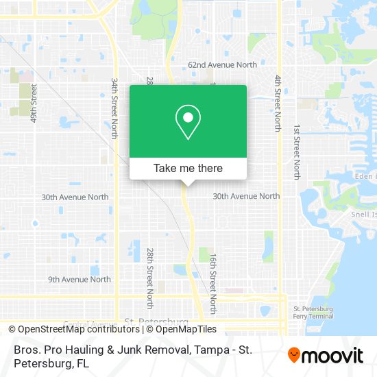 Bros. Pro Hauling & Junk Removal map