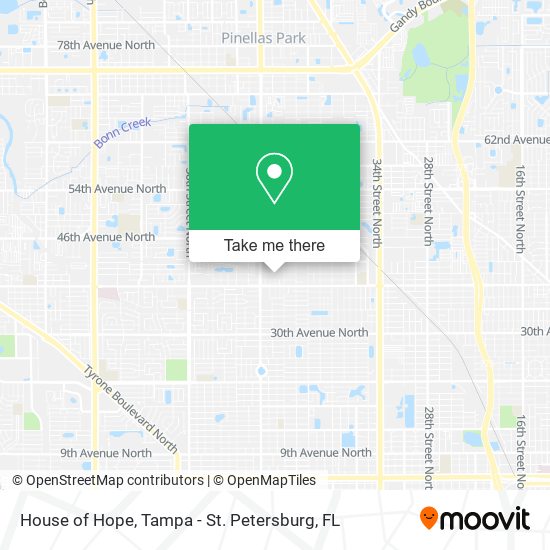 Mapa de House of Hope