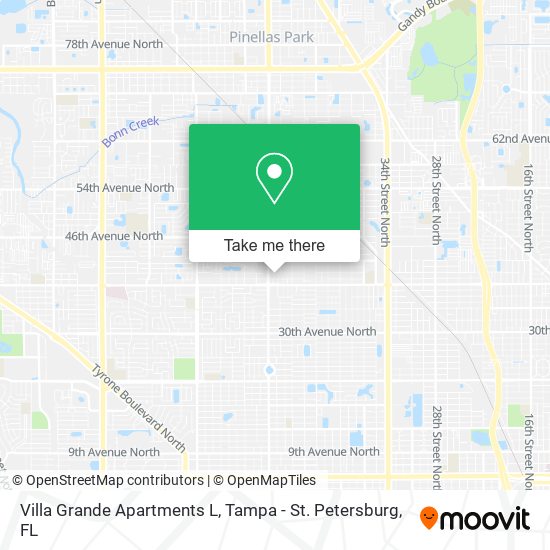 Villa Grande Apartments L map