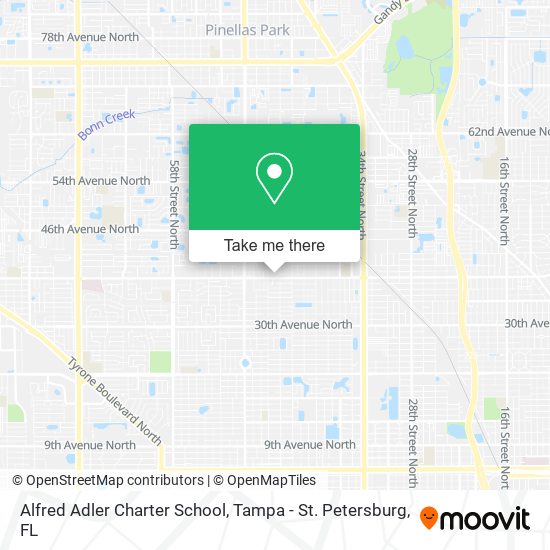 Mapa de Alfred Adler Charter School