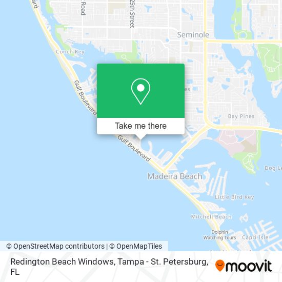 Redington Beach Windows map