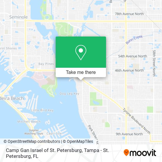 Camp Gan Israel of St. Petersburg map