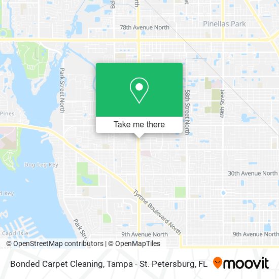 Bonded Carpet Cleaning map