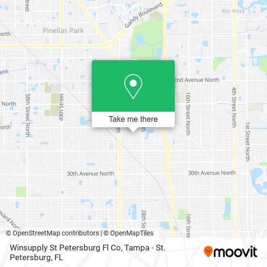 Winsupply St Petersburg Fl Co map