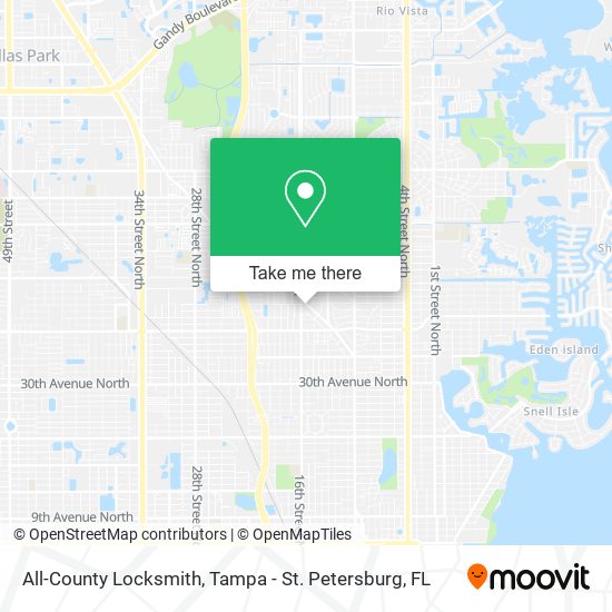 Mapa de All-County Locksmith