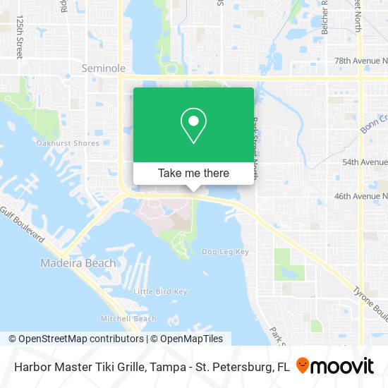 Harbor Master Tiki Grille map