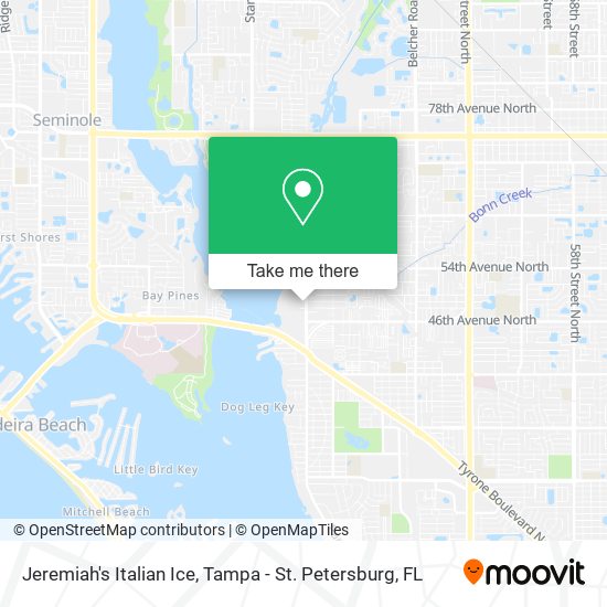 Jeremiah's Italian Ice map