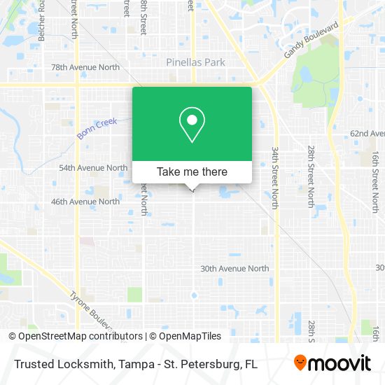Trusted Locksmith map