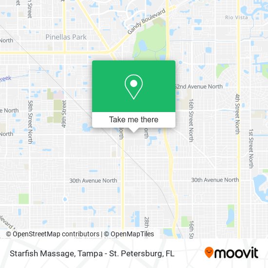 Starfish Massage map