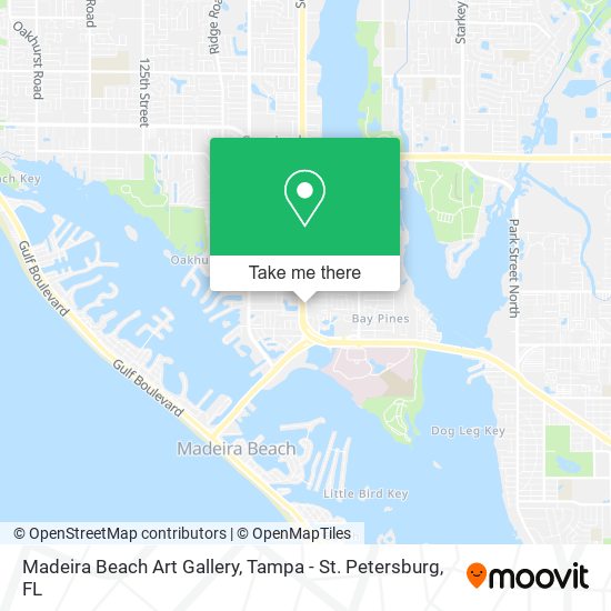 Madeira Beach Art Gallery map