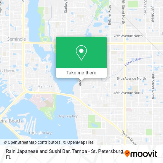 Rain Japanese and Sushi Bar map