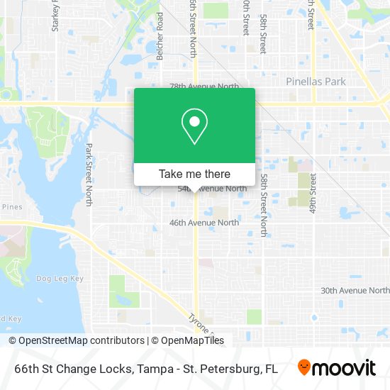 66th St Change Locks map