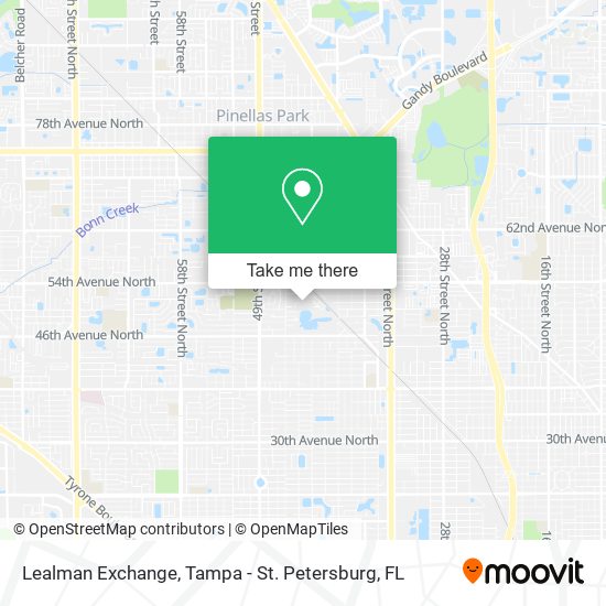 Mapa de Lealman Exchange