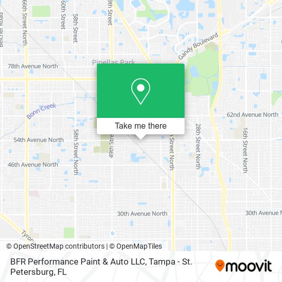 Mapa de BFR Performance Paint & Auto LLC