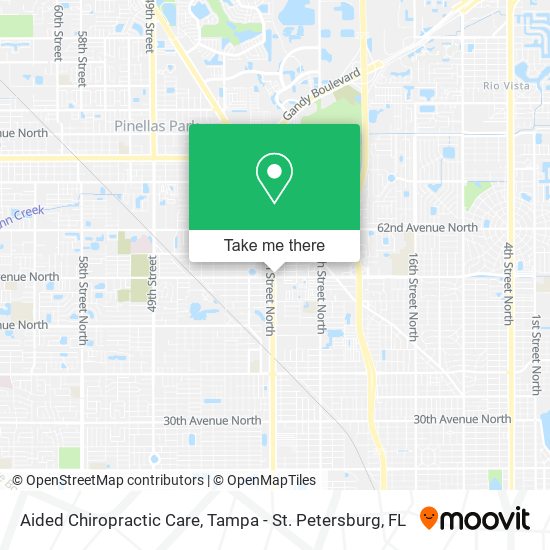 Aided Chiropractic Care map