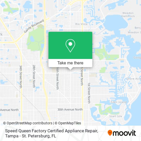 Mapa de Speed Queen Factory Certified Appliance Repair