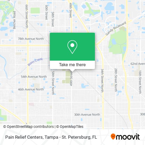 Mapa de Pain Relief Centers